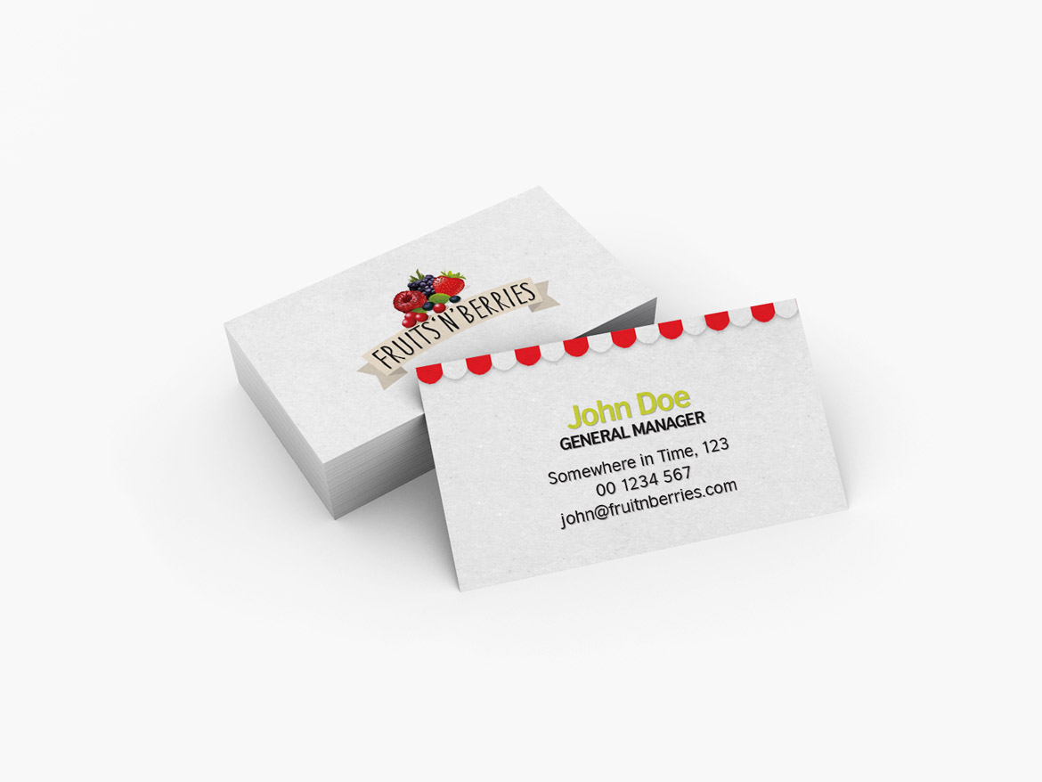 Fruits’n’barries Business Cart Design