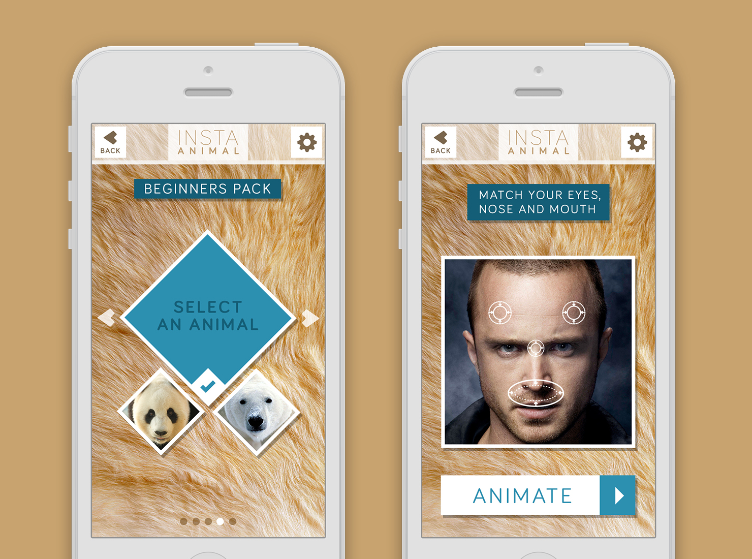 Insta Animal UI design
